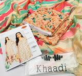 Khaadi Brand  3 Piece Digital Printed Lawn Unstitched Suit