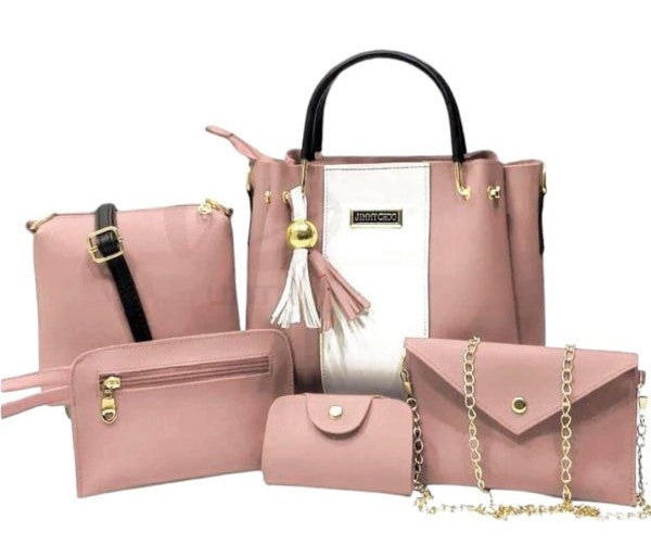 5 Piece Set High Quality Synthetic Leather Bags