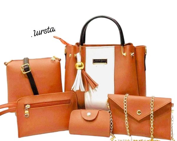 5 Piece Set High Quality Synthetic Leather Bags