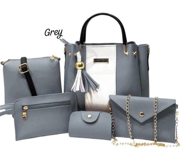 5 Piece Set High Quality Synthetic Leather Bags