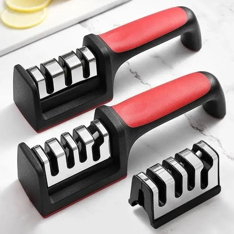 Household Knife Sharpener Kitchen Multi Functional Three Section